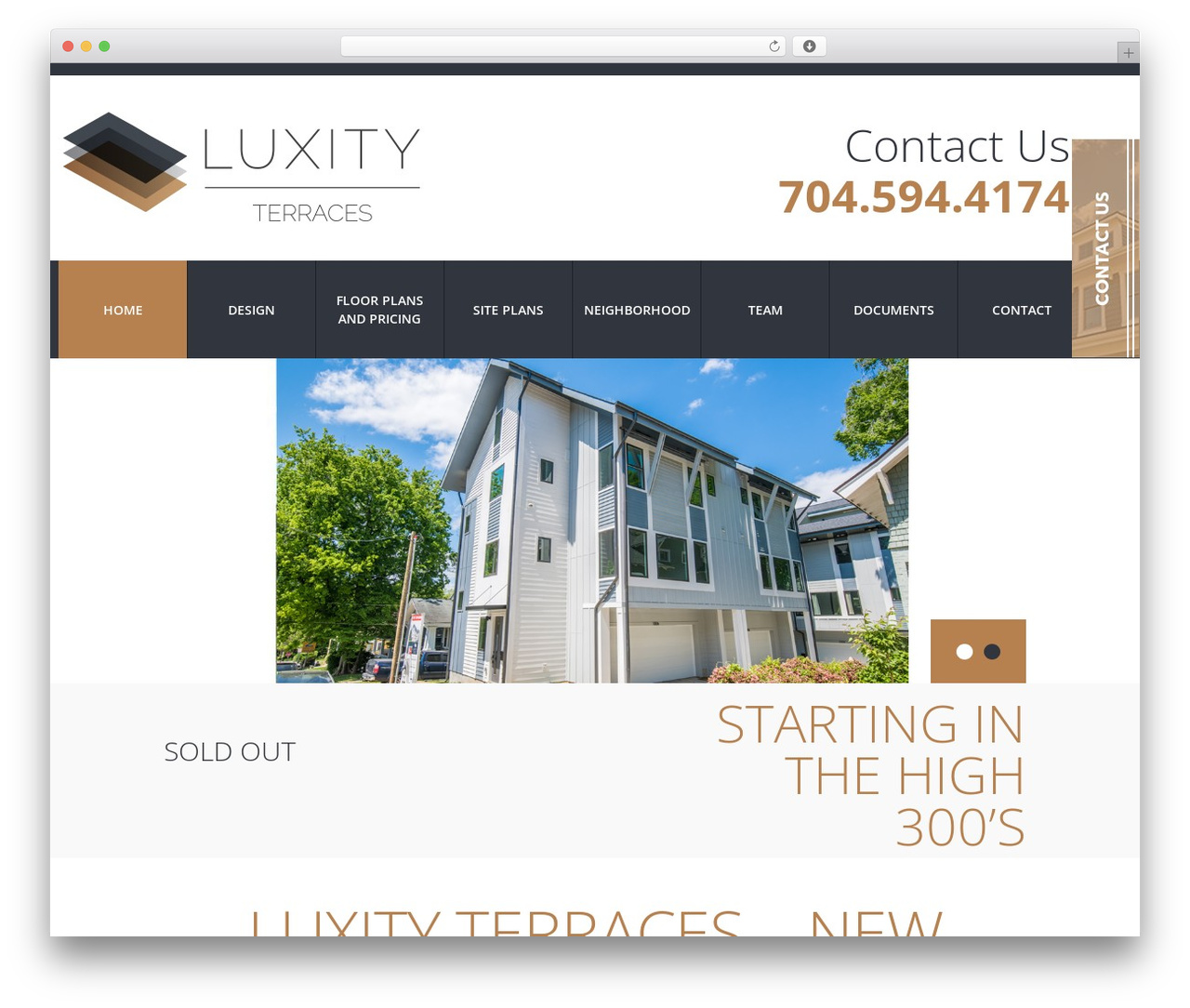 cherry WordPress theme - luxityterraces.com