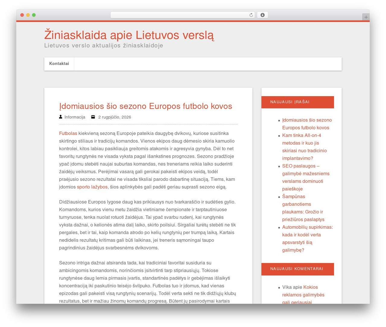 Convention WordPress theme - lrtv.lt Convention WordPress theme - lrtv.lt