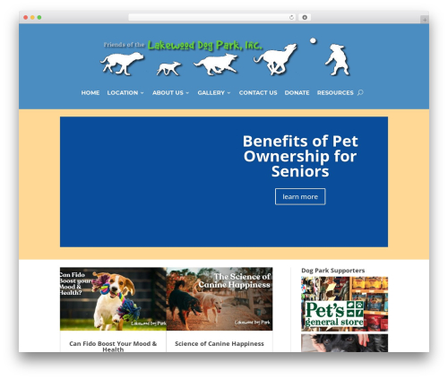 Divi elastic gallery WordPress plugin - lakewooddogpark.com