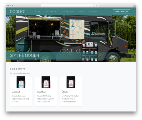 Doglio2020 WordPress theme - dogliocoffee.com