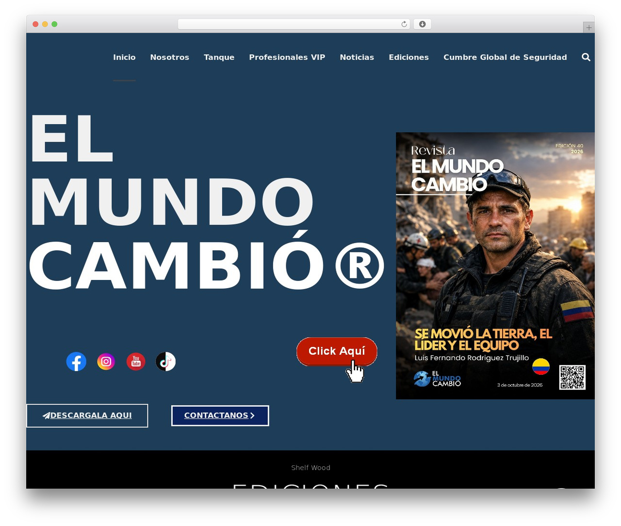 Hello Elementor WordPress theme - revistaelmundocambio.com