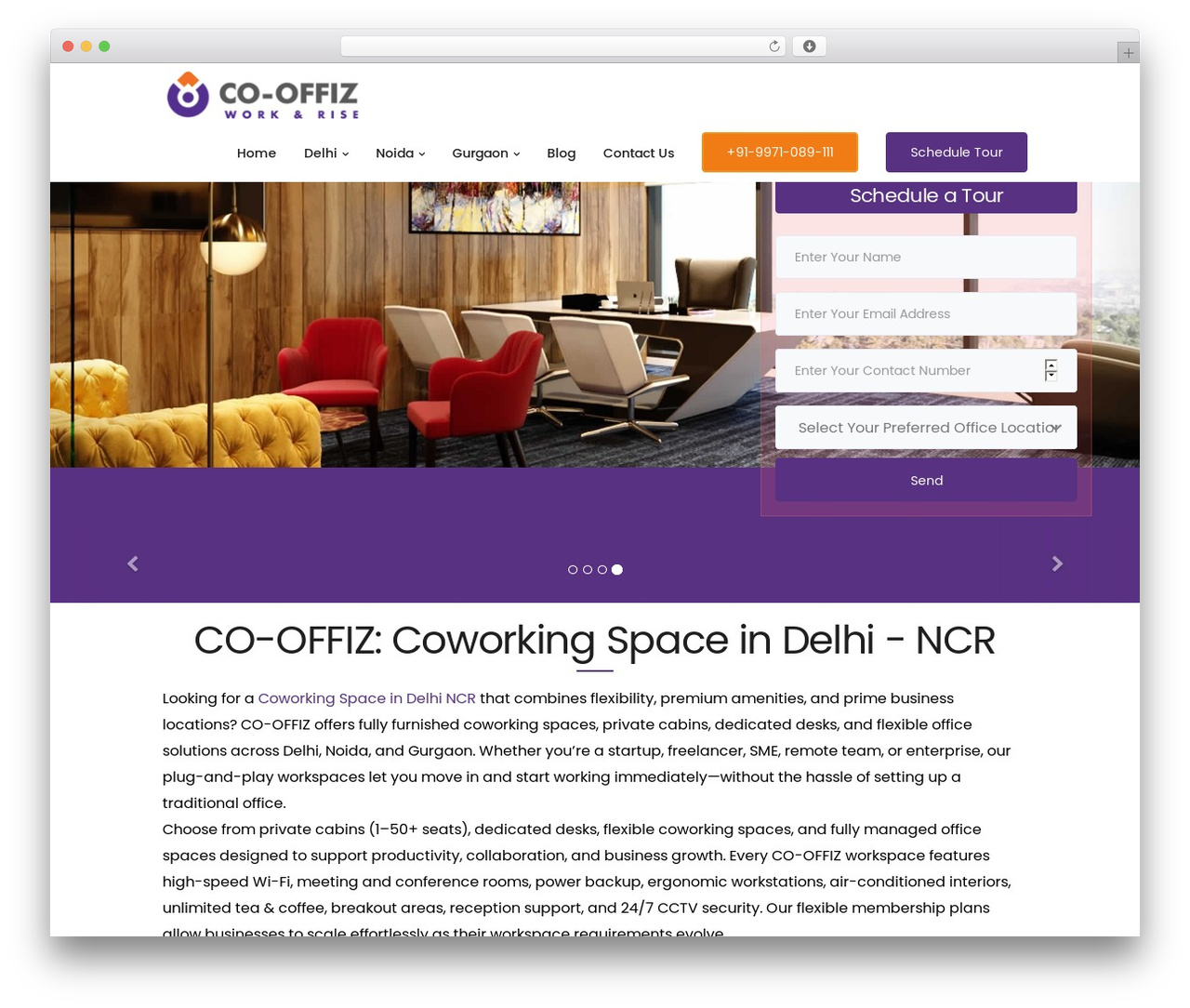 LeadEngine WordPress theme - co-offiz.com