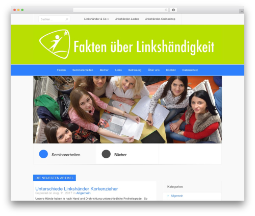 Lucid WordPress website theme - linkshaender-fakten.com