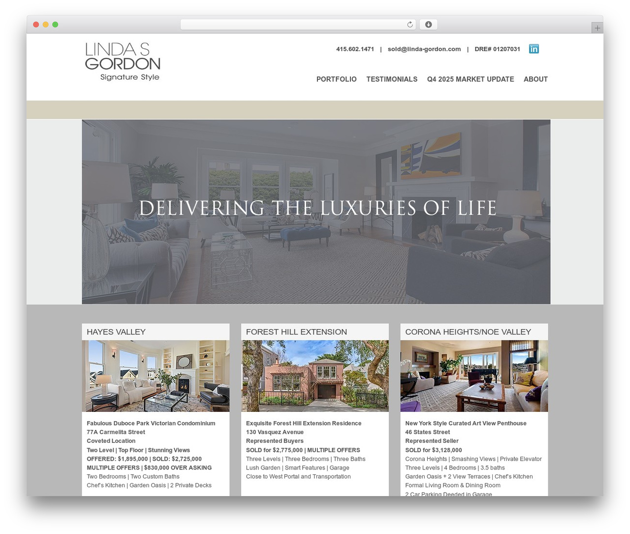 Pixel Linear best WordPress theme - lindagordon.com