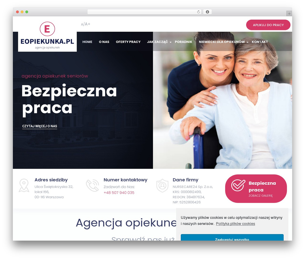 Senior WordPress theme - eopiekunka.pl Senior WordPress theme - eopiekunka.pl