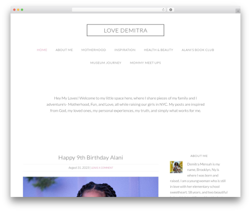 Theme WordPress Simply Charming Theme - lovedemitra.com