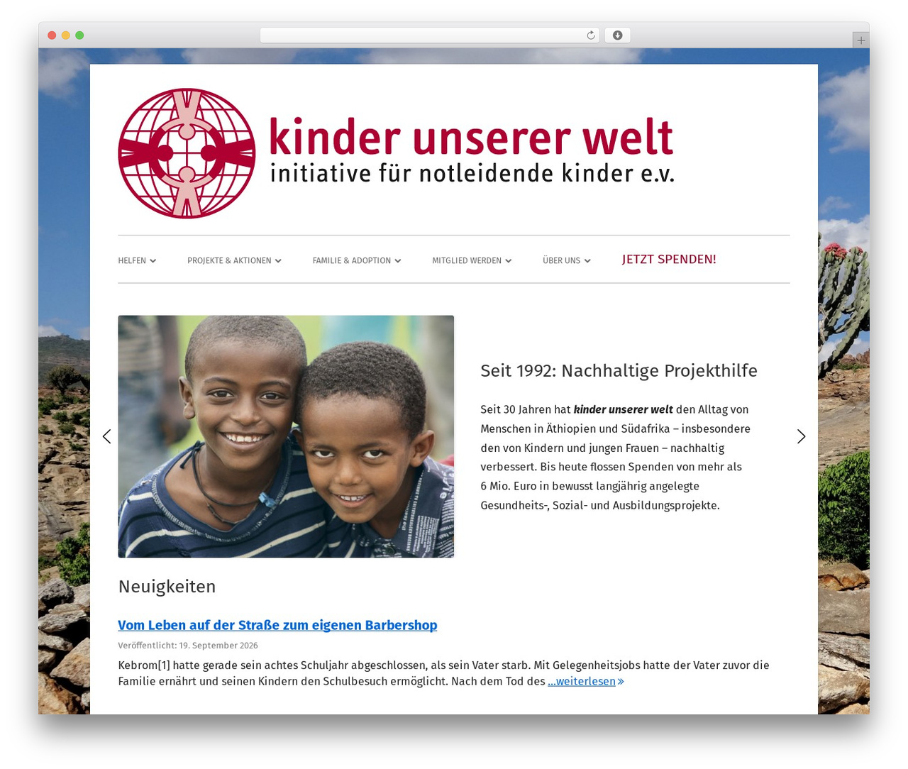 Tiny Framework theme WordPress free - kinderunsererwelt.de
