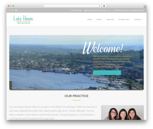 WordPress theme Yunik - lakeuniondentistry.com