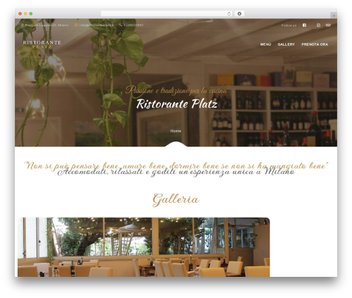 WordPress theme Granny - ristoranteplatz.it
