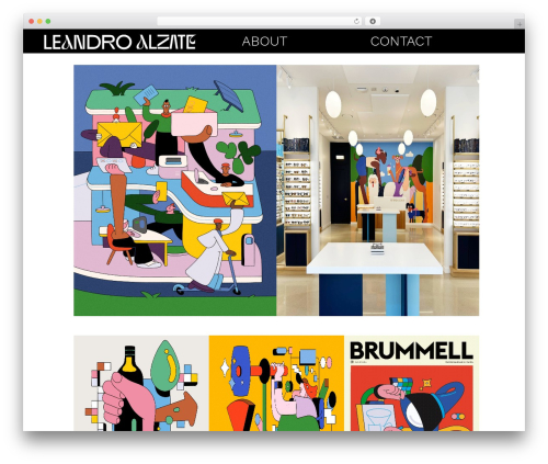 WordPress theme leandro - leandroalzate.com