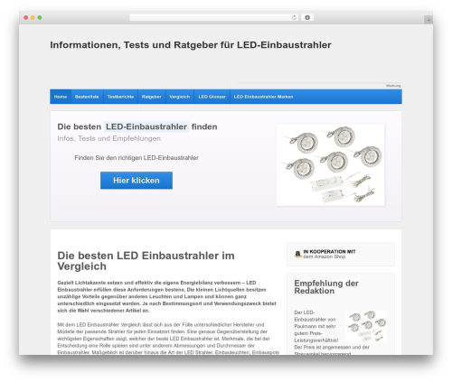 WordPress theme Responsive Pro - led-einbaustrahler.net