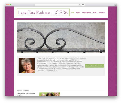 WP theme Uber - lesliepatemackinnon.com