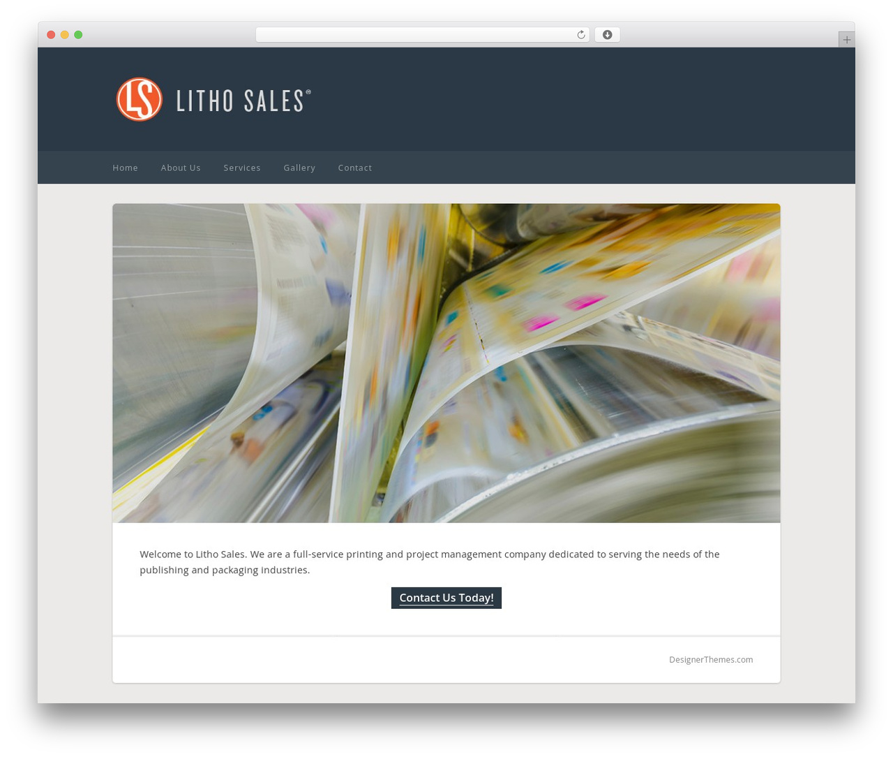 Aspect WordPress website theme - litho-sales.com