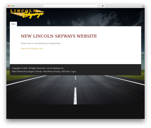 Bold WordPress theme - lincolnskywaysinc.com
