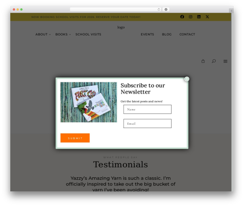chapterone WordPress theme - catheynickell.com