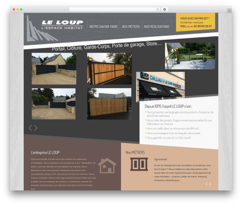 Crown WordPress theme design - leloup-habitat.com