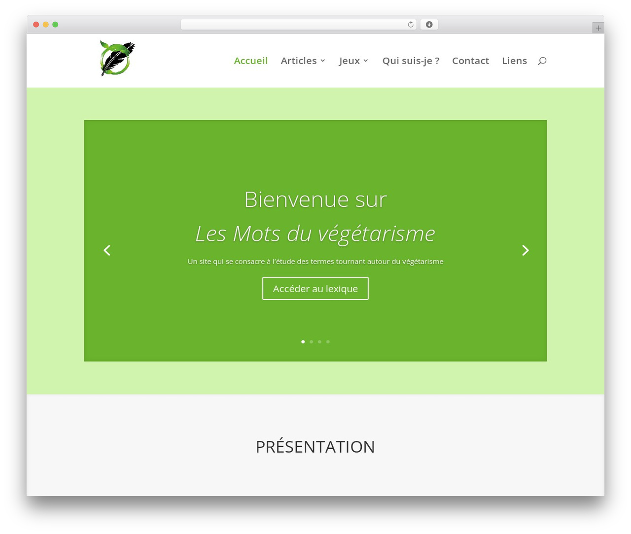 Divi top WordPress theme - lesmotsduvegetarisme.fr