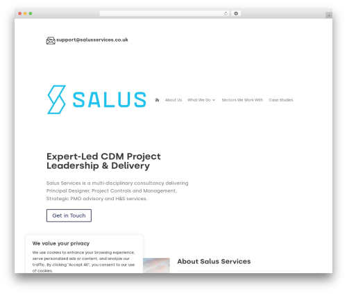 Divi top WordPress theme - salusservices.co.uk