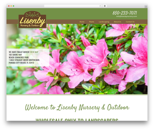 Framework theme WordPress - lisenbynursery.com