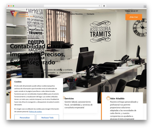 Hello Elementor WordPress theme design - asesoriatramits.com
