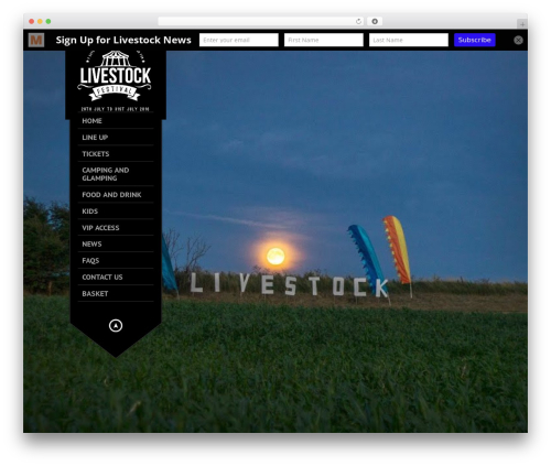 KingSize WordPress theme design - livestocklongdon.co.uk