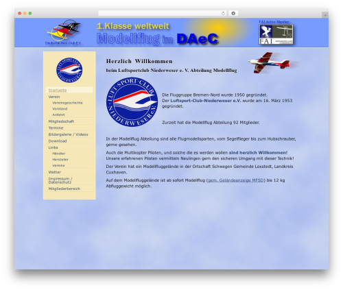 LSCN top WordPress theme - lsc-niederweser.de