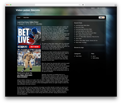 Pixel WordPress video theme - lovetobet.com