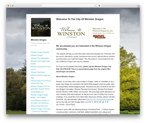 Publish WP theme - winstonoregon.net