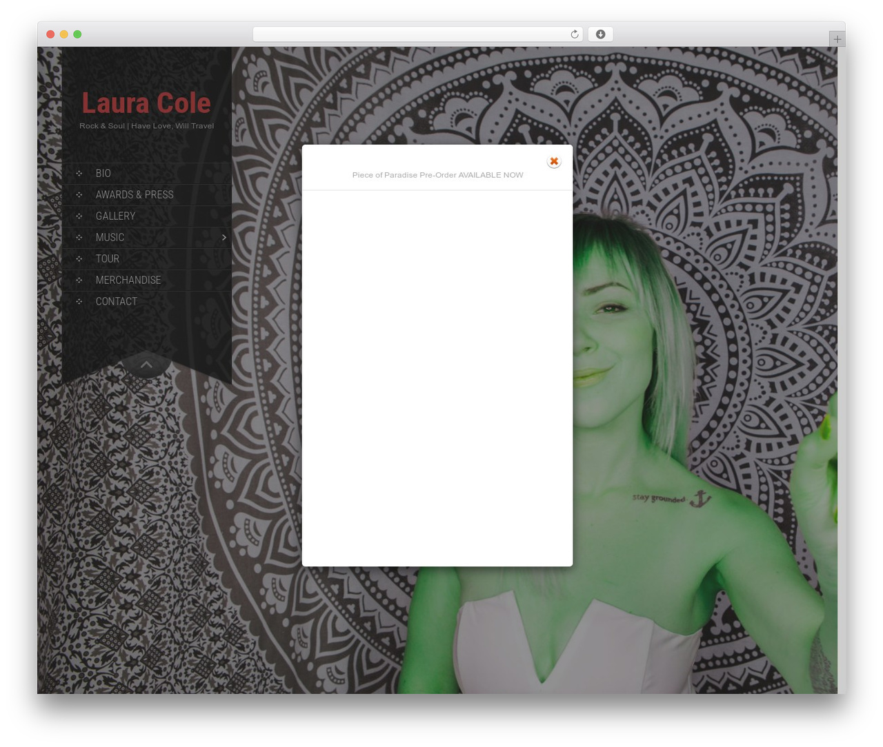 SKT Full Width WordPress theme - lauracolemusic.com