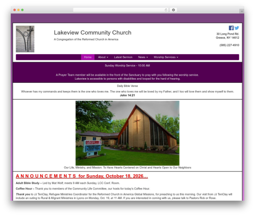 Theme WordPress Lakeview v3 - lakeviewcommunitychurch.net