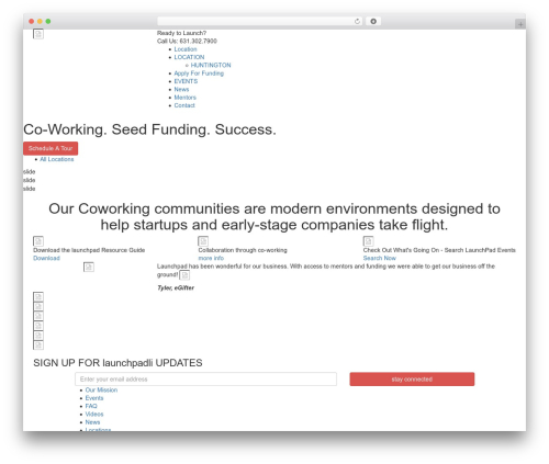 Theme WordPress Launch Pad - launchpadli.com