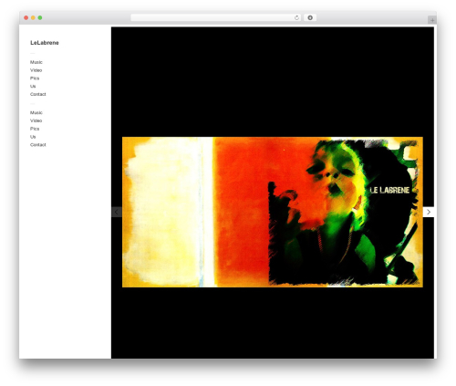 Touchfolio WordPress theme - lelabrene.net