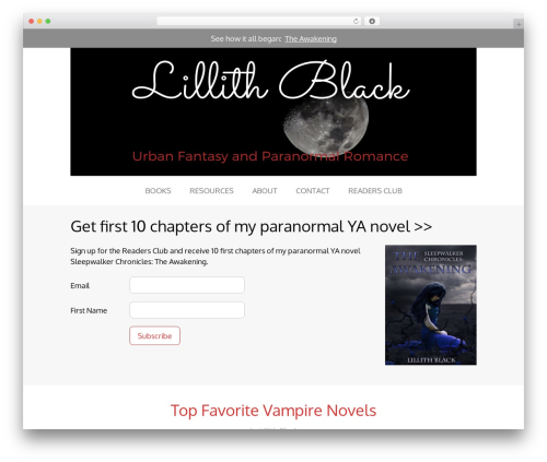Tribe premium WordPress theme - lillithblack.com