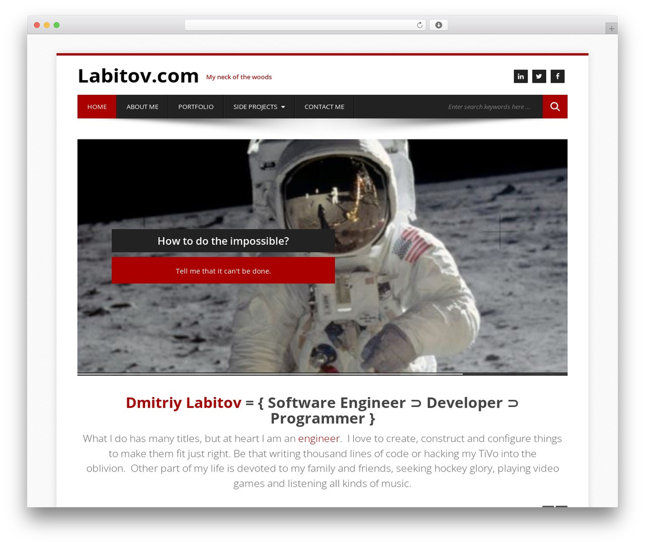 WordPress theme Biscaya - labitov.com