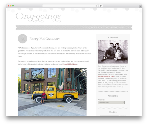 WordPress theme LE - loveextravagant.com