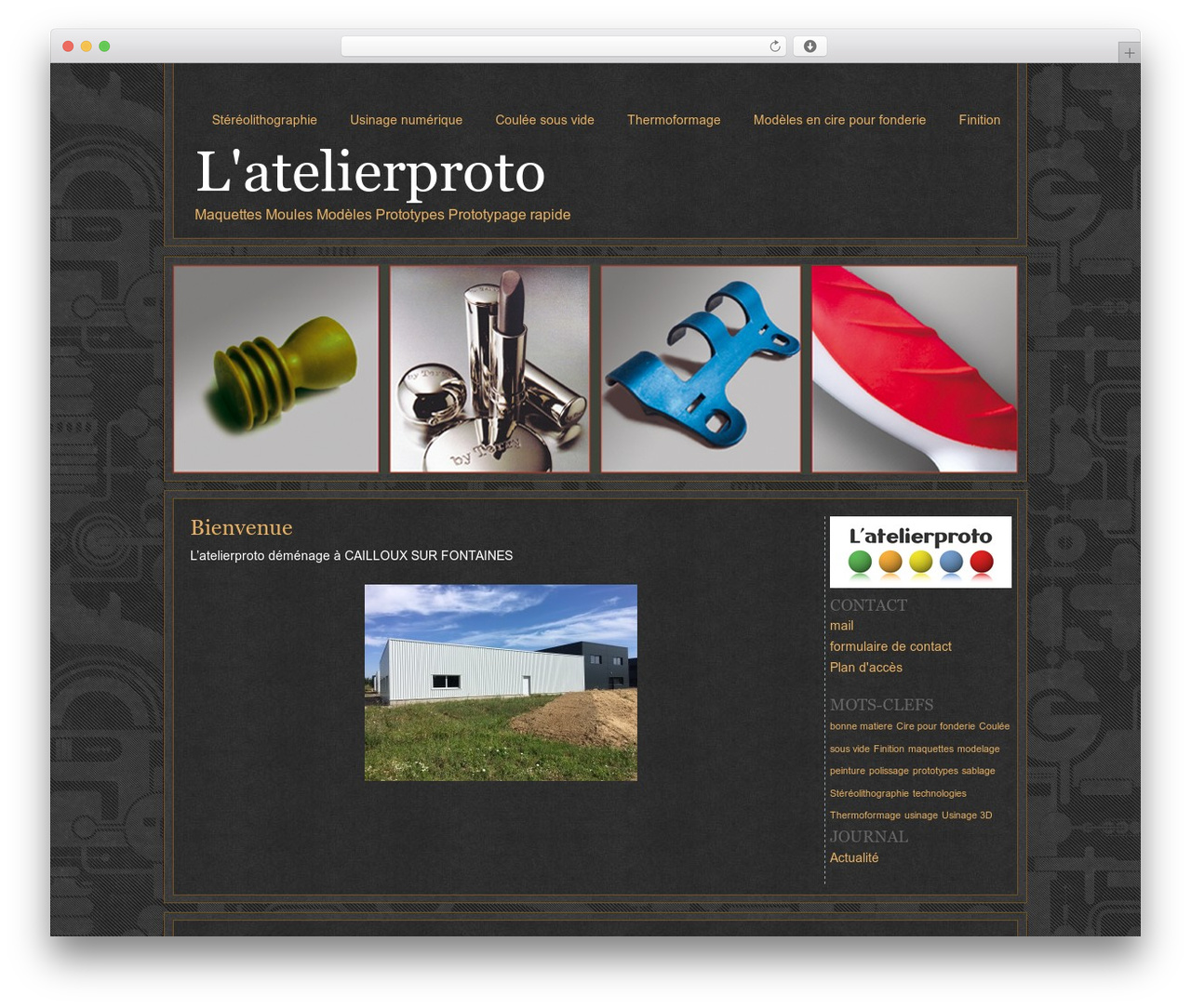 WordPress theme Steampunk - latelierproto.fr
