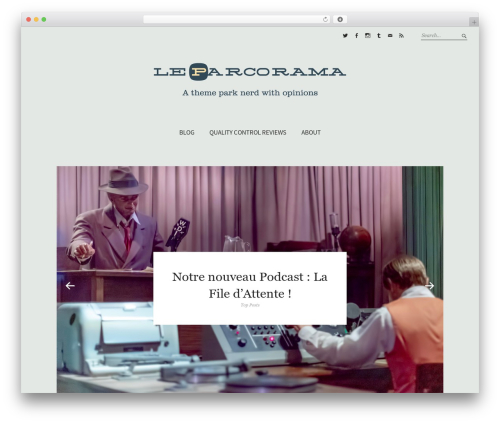 WordPress theme Weta - leparcorama.com