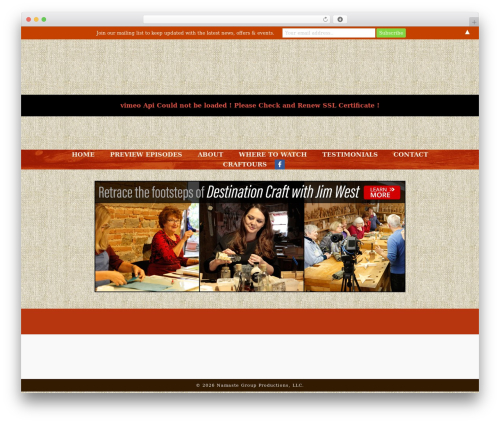 X email mailchimp WordPress plugin - destinationcraft.com