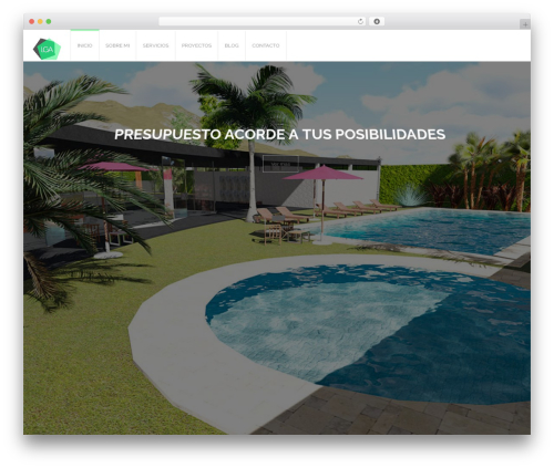 Arctic WordPress theme design - lucianaanderson.com