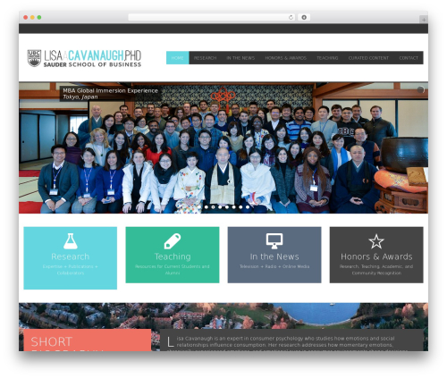 Best WordPress theme Bee - lacavanaugh.com