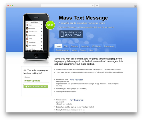 Best WordPress theme iPhone App - livengoodsoftware.com