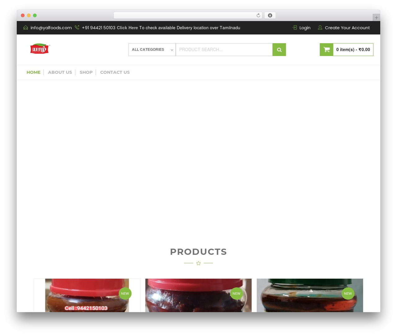 BuzzStore top WordPress theme - yalfoods.com