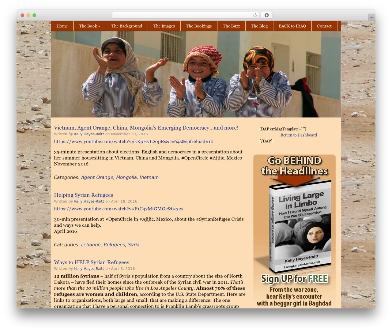 Catalyst WordPress website theme - livinglargeinlimbo.com