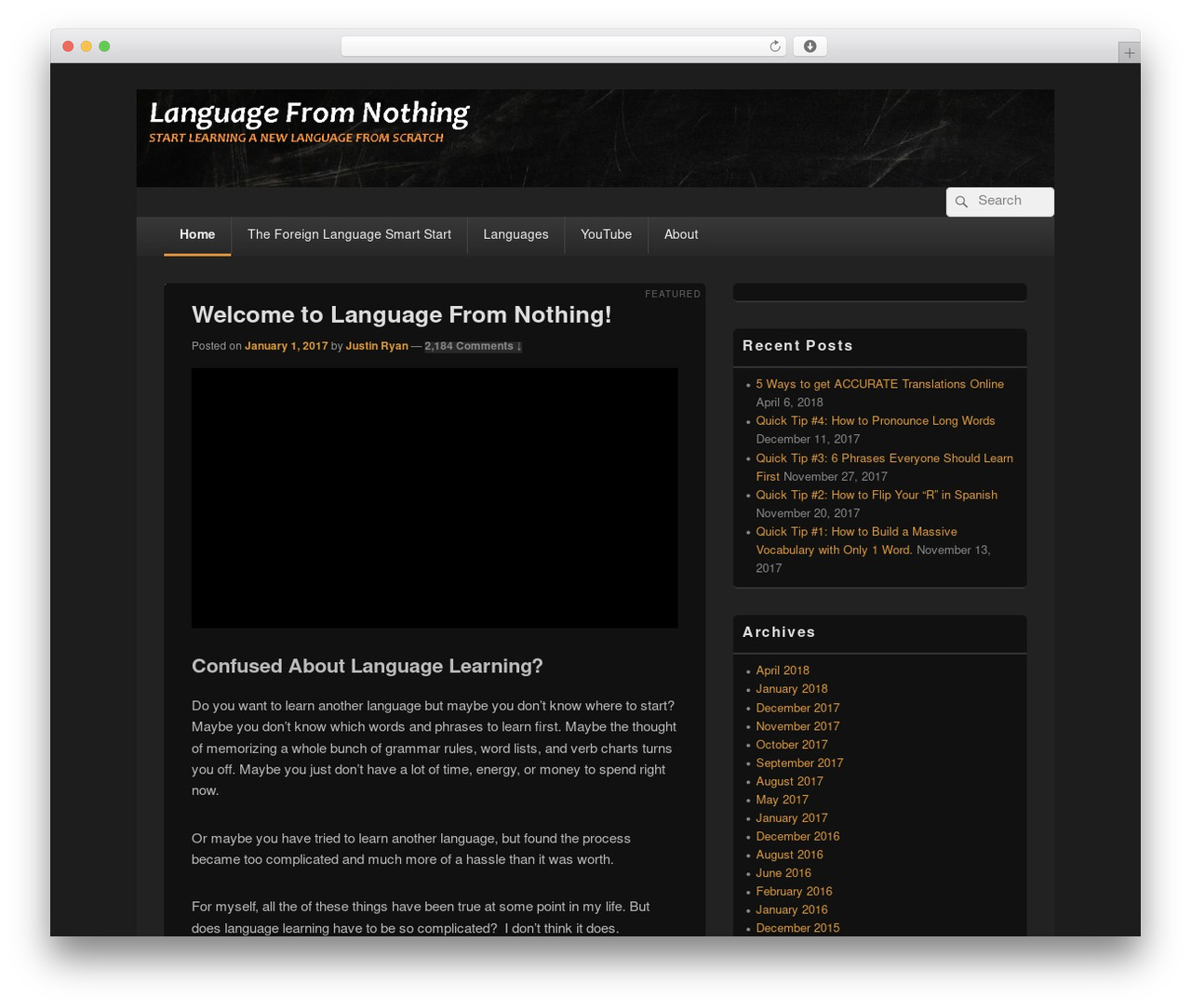 Catch Box free WordPress theme - languagefromnothing.com Catch Box free WordPress theme - languagefromnothing.com