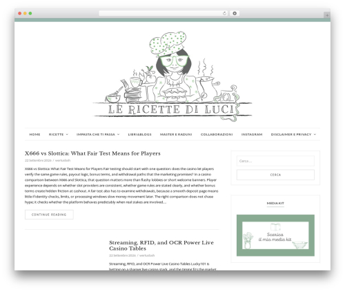 Cuisine theme WordPress - lericettediluci.com