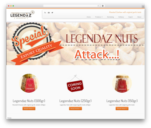 Customizr theme WordPress - legendaz-nuts.com