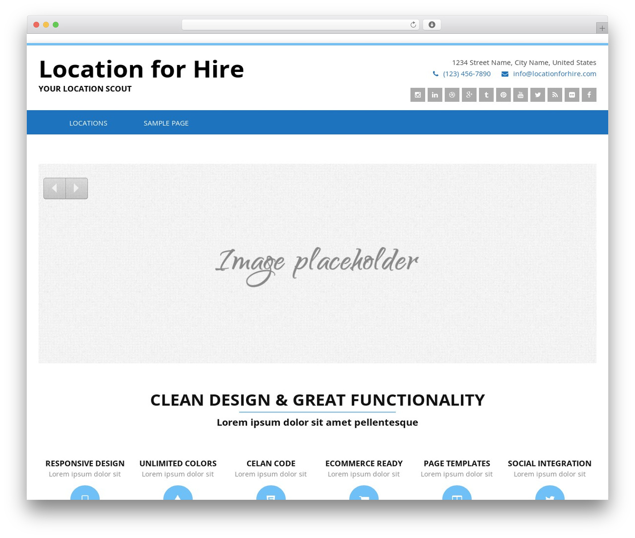Felicity theme WordPress - locationforhire.com Felicity theme WordPress - locationforhire.com