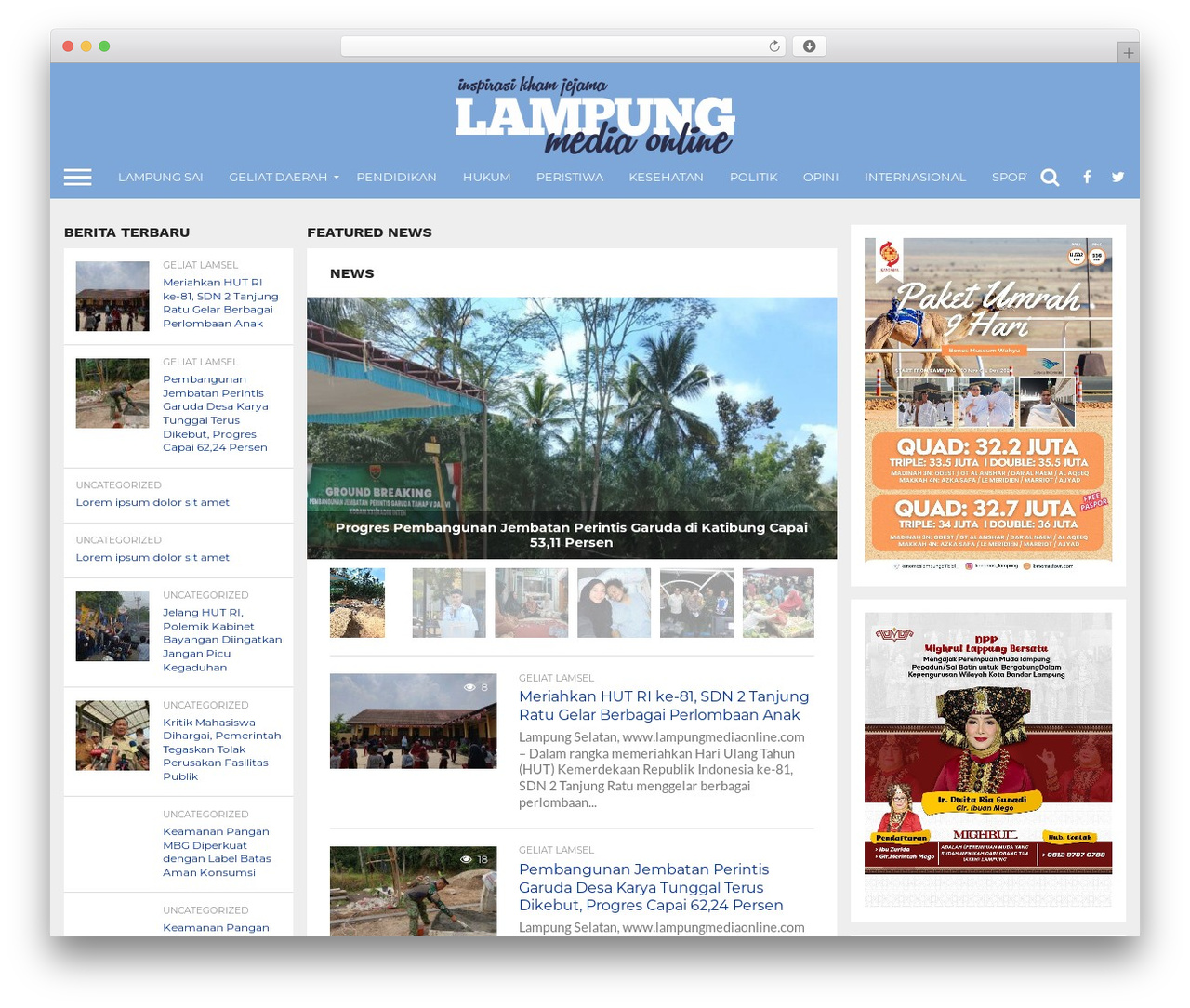 Flex Mag WordPress theme - lampungmediaonline.com
