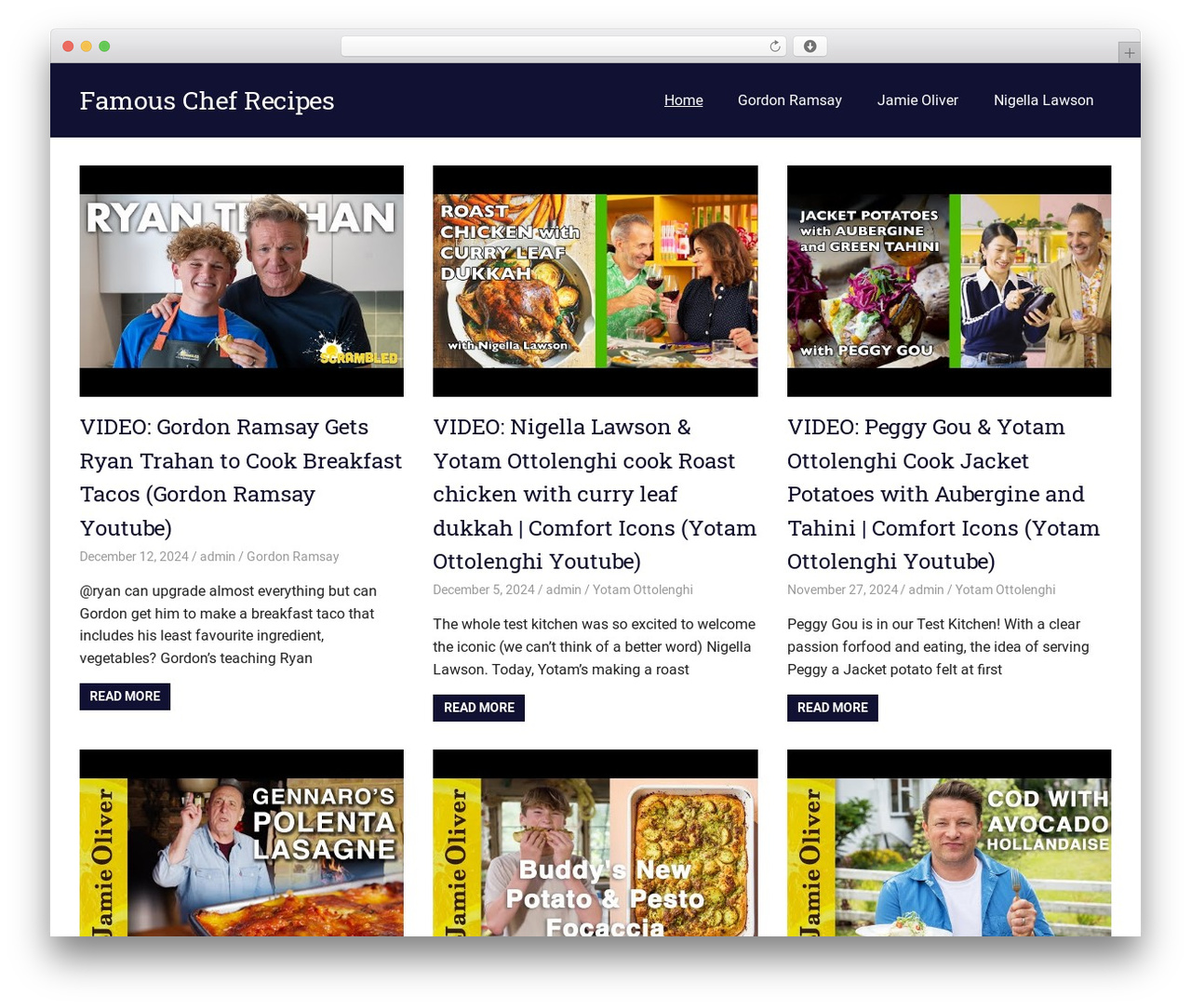 Gridbox theme WordPress - famouschefrecipes.com Gridbox theme WordPress - famouschefrecipes.com