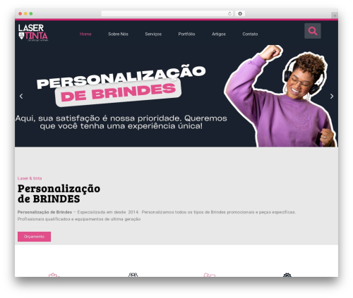 Tiny portfolio WordPress plugin - laseretinta.com.br